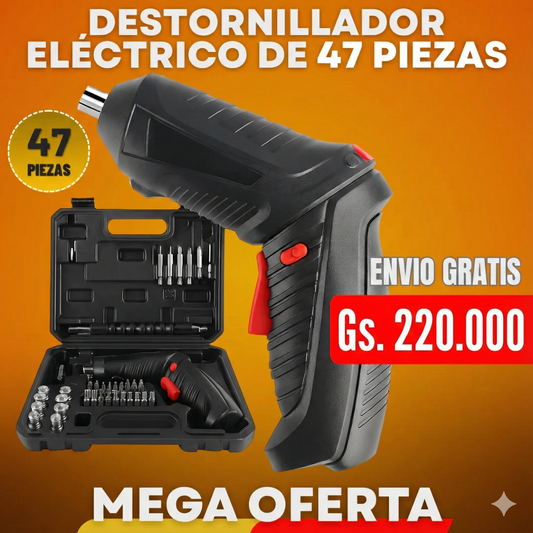 DESTORNILLADOR Y TALADRO ELÉCTRICO - TU KIT COMPLETO